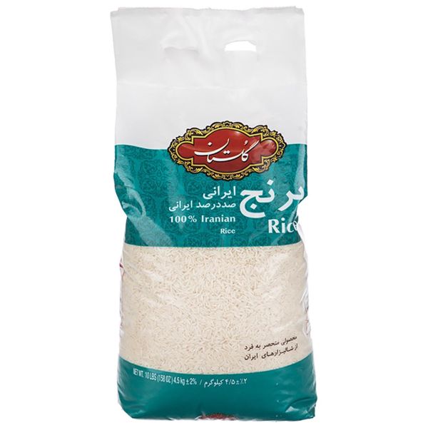 خرید برنج ایرانی گلستان مقدار 4.5 کیلوگرم