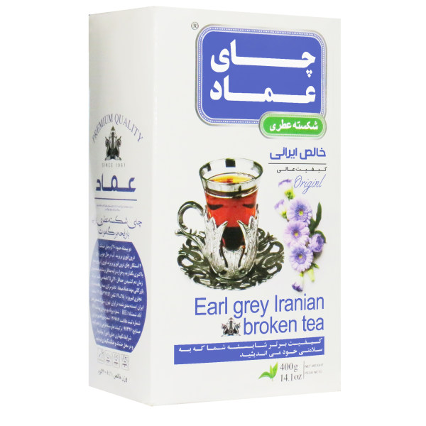 خرید چای ایرانی ارل گری معطر عماد - 400 گرم