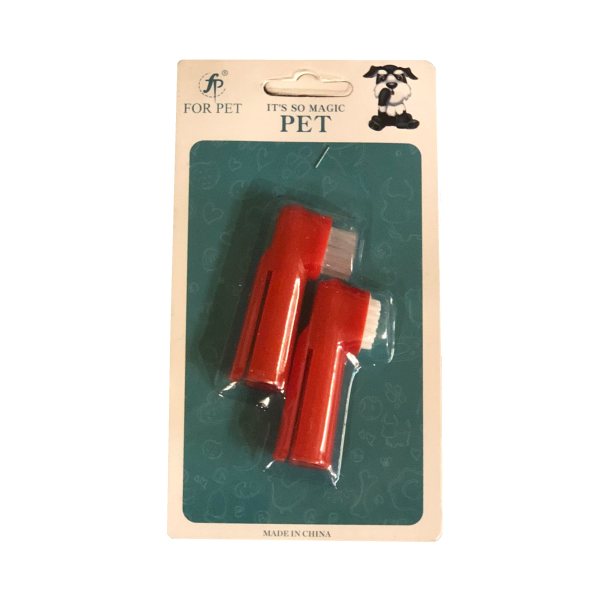 قیمت مسواک سگ و گربه فور پت مدل Finger کد PG00245 بسته ۲ عددی