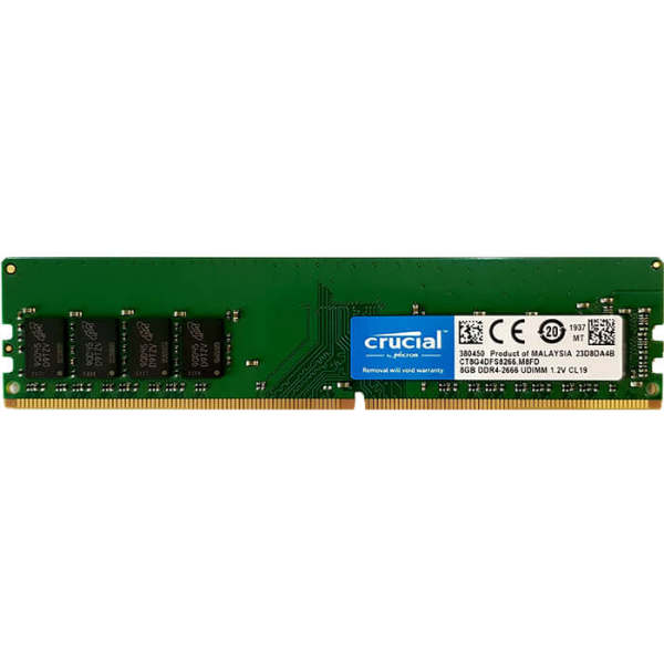 خرید رم دسکتاپ DDR4 تک کاناله 2666 مگاهرتز CL19 کروشیال ظرفیت 8 گیگابایت