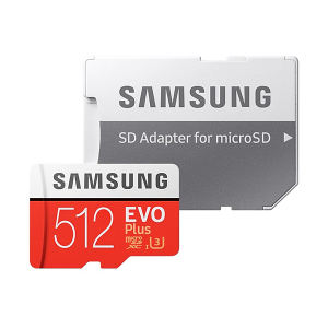 قیمت کارت حافظه microSDXC سامسونگ مدل Evo Plus کلاس 10 استاندارد UHS-I U3 سرعت 100MBps ظرفیت 512 گیگابایت به همراه آداپتور SD