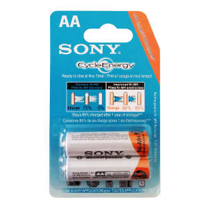 خرید باتری قلمی قابل شارژ سونی مدل NH-AA HR15/51 ظرفیت 4600 میلی آمپر ساعت بسته 2 عددی