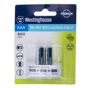 خرید باتری قابل‌شارژ نیم قلمی وستینگ هاوس مدل Ni-MH Rechargeable بسته‌ی 2 عددی