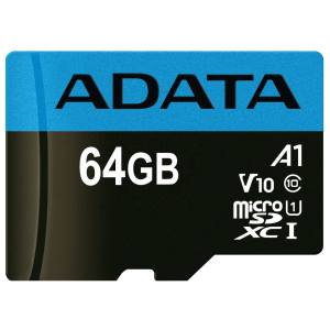 خرید کارت حافظه microSDXC ای دیتا مدل Premier V10 A1 کلاس 10 استاندارد UHS-I سرعت 100MBps ظرفیت 64 گیگابایت
