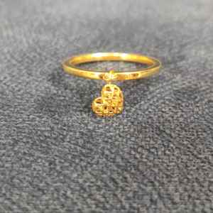 قیمت انگشتر طلا 18 عیار زنانه قیراط طرح قلب کد GH1600