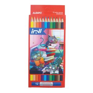 قیمت مداد رنگی 12 رنگ البرز مدل گربه