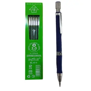 قیمت مداد نوکی 2.0 میلی متری مدل ZY-520 کد 520 به همراه نوک مداد نوکی